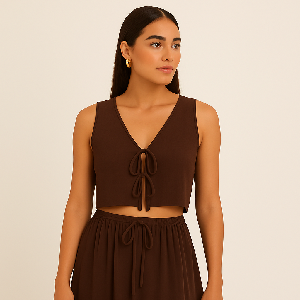 SONYA – Two-piece set with crop top & skirt